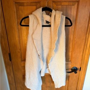 Theory Alpaca wool/silk Cream Women's Sweater Vest size S
